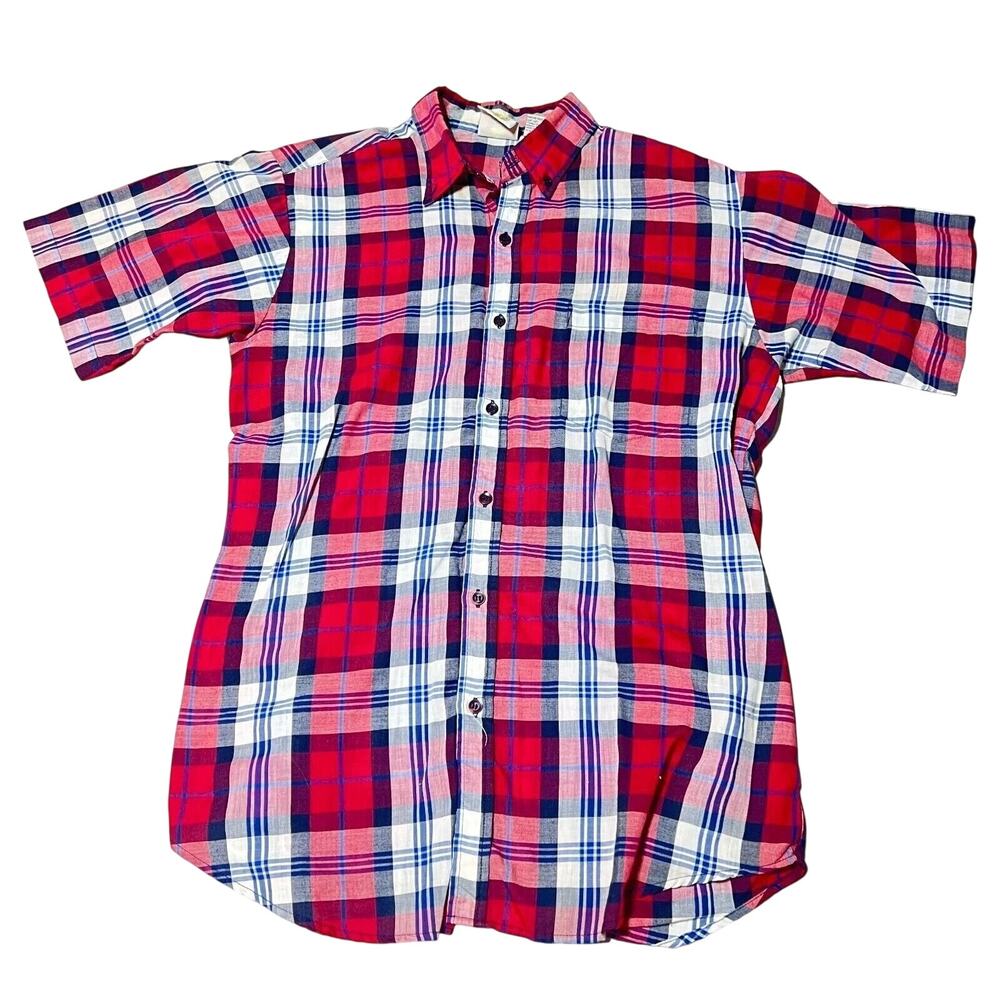 Vintage Plaid Button Up Shirt